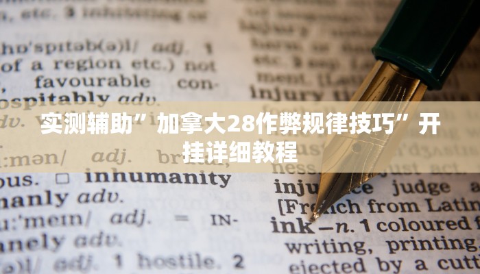 实测辅助”加拿大28作弊规律技巧”开挂详细教程