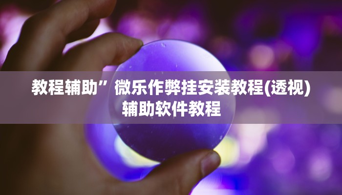 教程辅助”微乐作弊挂安装教程(透视)辅助软件教程